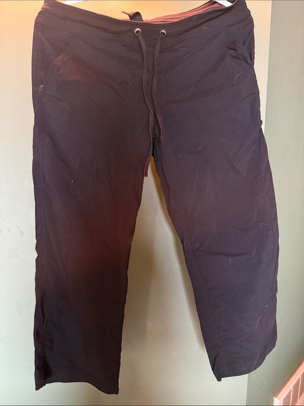 Prana Women's Drawstring Cropped Pants in Dark Brown